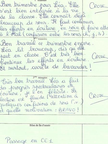 léa maman est trés fiere de toi continue comme ca !!bravo!!